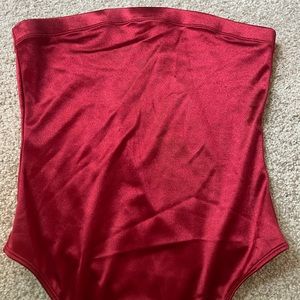 Deep Red Soft Bodysuit